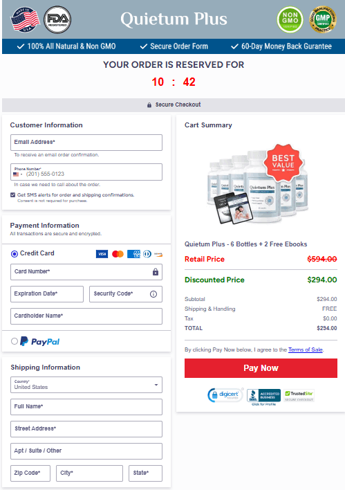 Quietum Plus Checkout